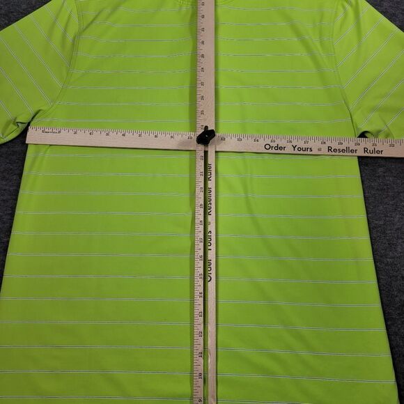 Bobby Jones X-h2o Mens Golf Polo Shirt Size M Green Mint julep Striped New Good - Picture 12 of 14
